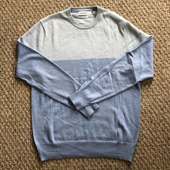 calvin klein extra fine merino wool sweater